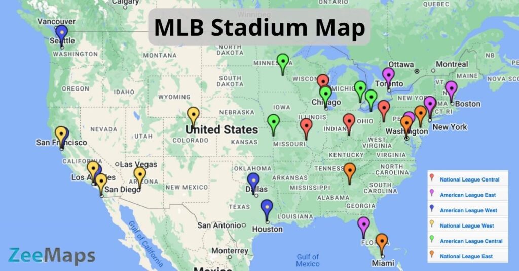 MLB Stadium Map