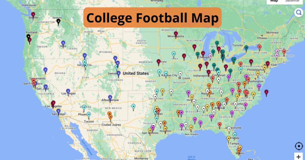 College Football Map