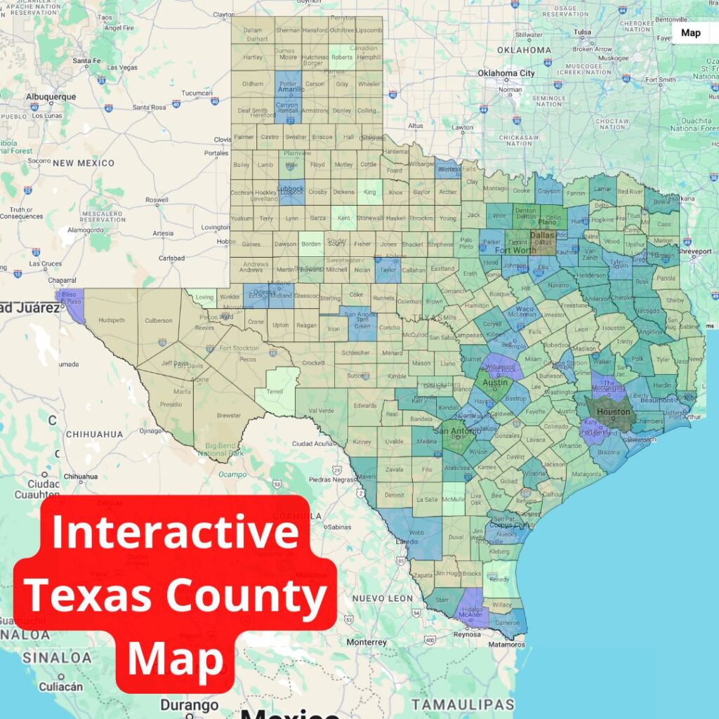 Texas County Map